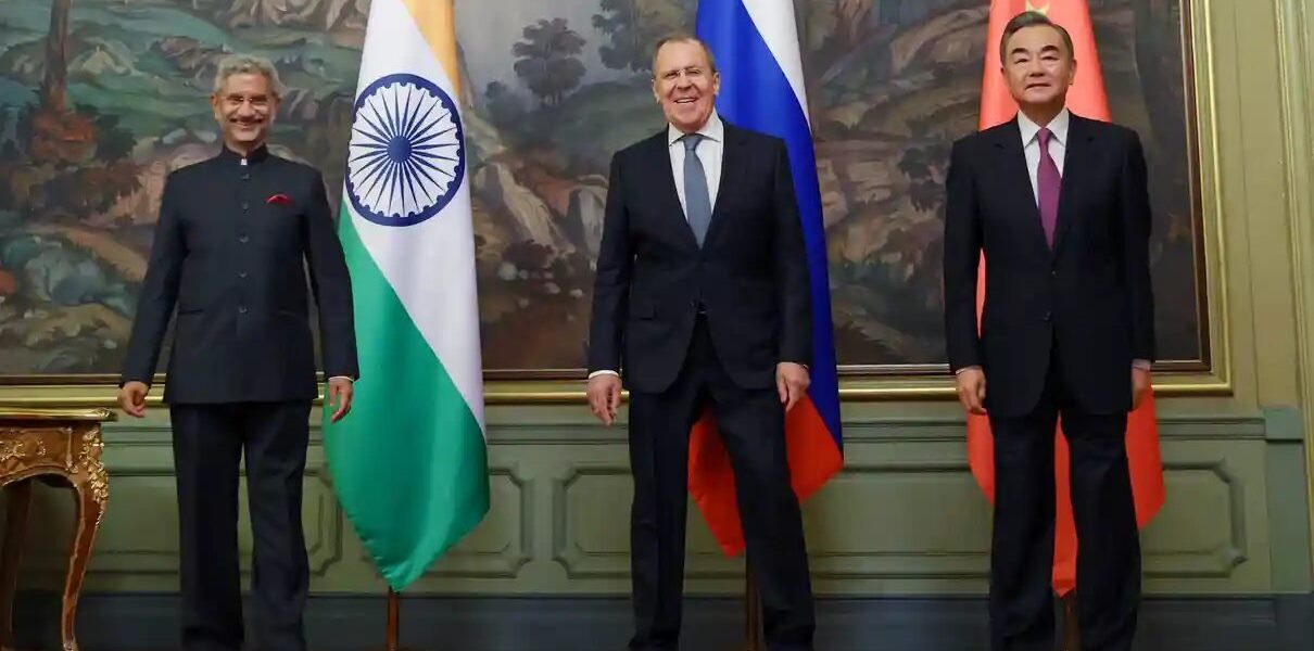 Foreign Ministers of India, Russia and China at SCO Summit