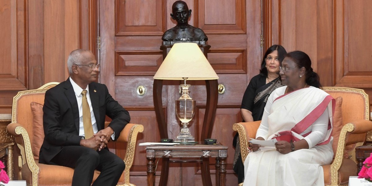Maldivian President meets the President Murmu 